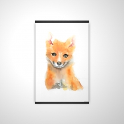 Watercolor baby fox