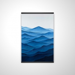 Dark calm ocean waves