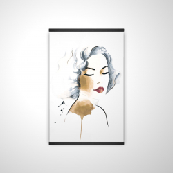 Femme classique à l'aquarelle