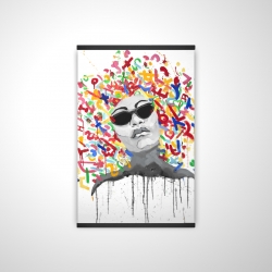 Femme pop art graffiti