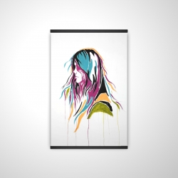 Femme art de rue graffiti