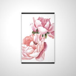 Deux roses en aquarelle
