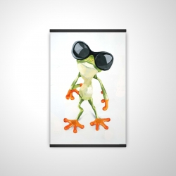 Funny frog with sunglasses