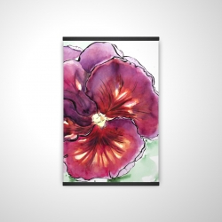 Blossoming orchid with wavy petals