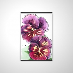 Two blossoming orchid with wavy petals