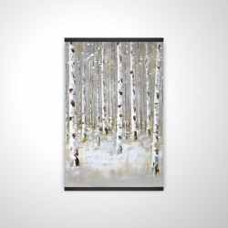 Birch forest by winter