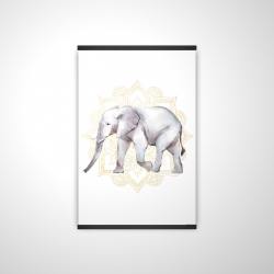 éléphant sur mandalas