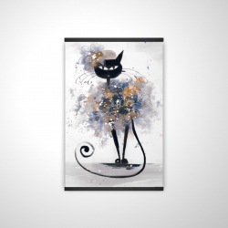 Cartoon black cat