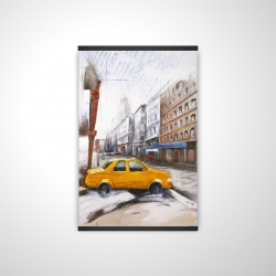 Taxi in the street sketch