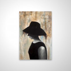 Audrey hepburn avec un grand chapeau