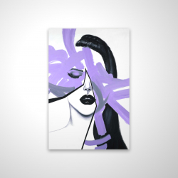 Abstract purple woman portrait