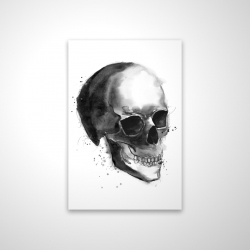Crâne noir et blanc