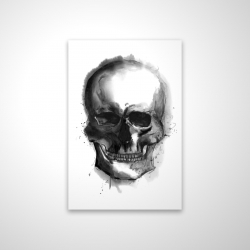 Crâne foncé aquarelle