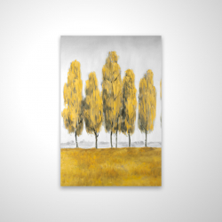 Abstract yellow trees