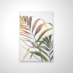 Feuilles de palmiers tropicaux à l'aquarelle