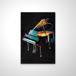 Colorful realistic piano