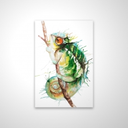 Watercolor chameleon