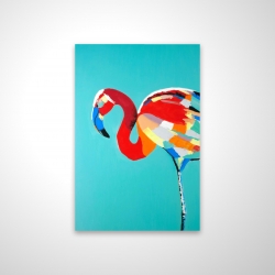 Abstract flamingo