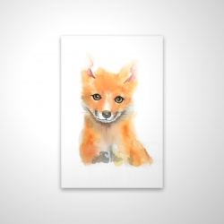 Watercolor baby fox