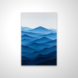 Dark calm ocean waves
