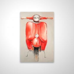 Petit cyclomoteur rouge
