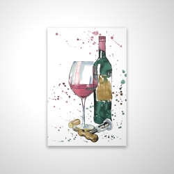 Bouteille de vin rouge