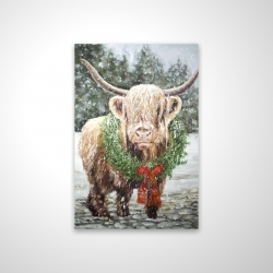Vache highland de noël