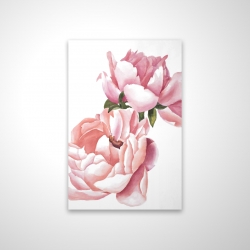 Deux roses en aquarelle