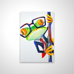 Funny frog with glasses