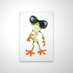 Funny frog with sunglasses