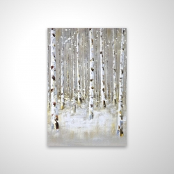 Birch forest by winter