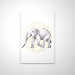 éléphant sur mandalas