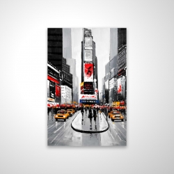 Rue achalandée de la ville de new york