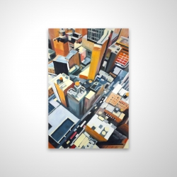 High top view of buildings in new york