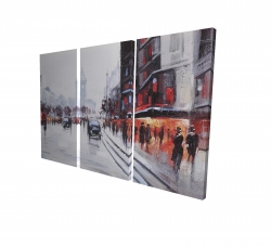 Scene de rue avec voitures