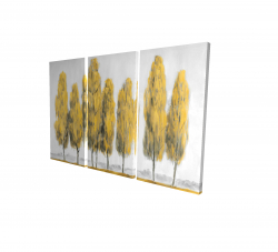 Abstract yellow trees