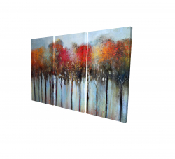 Abstract and colorful forest