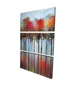 Abstract and colorful forest