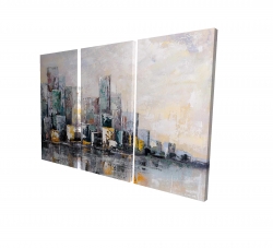 Abstract cityscape in the morning