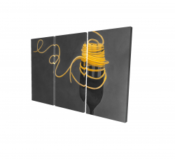 Spaghetti pasta around a fork