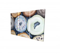 Watercolor doughtnuts with icing