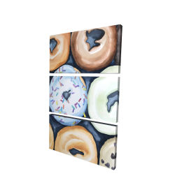 Watercolor doughtnuts with icing