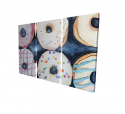 Watercolor delicious looking doughtnuts