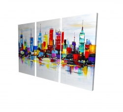 Abstract and colorful city