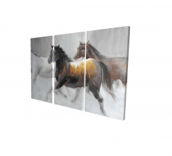 Troupeau de chevaux sauvages