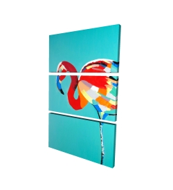 Abstract flamingo