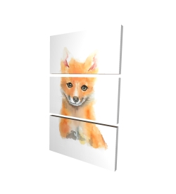 Watercolor baby fox