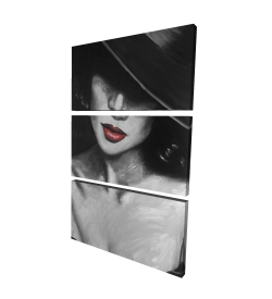Mystérieuse dame aux lèvres rouges