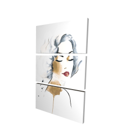 Femme classique à l'aquarelle