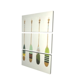 Colorful nautical oars